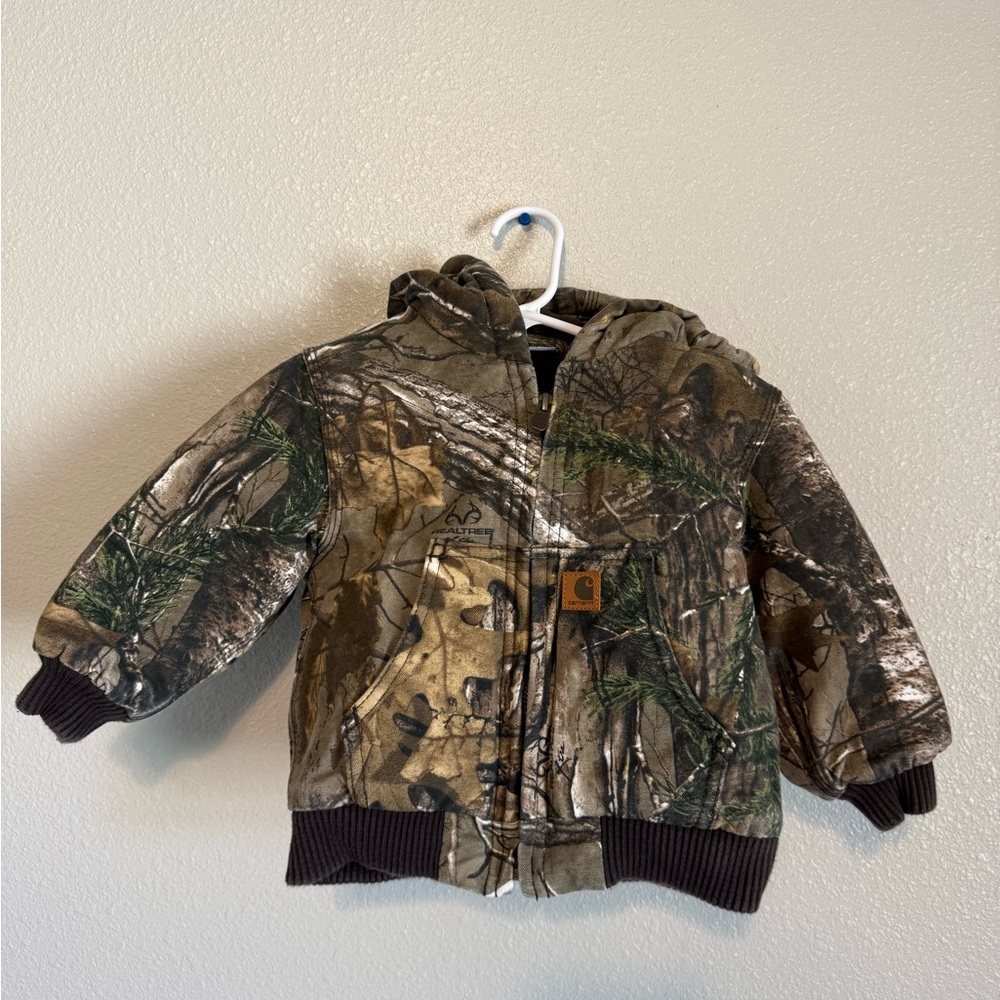 Carhartt Realtree Camo Hooded Jacket - Brown, Green